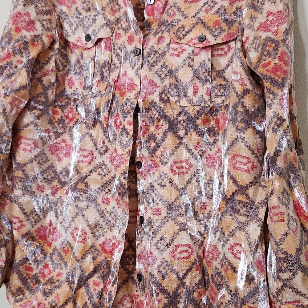 Ruby Rd. Multicolor Button Down Shirt